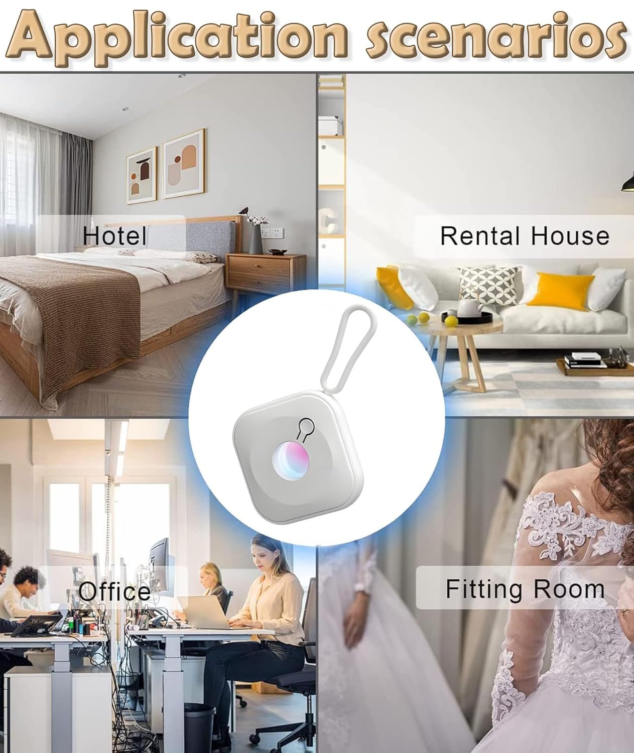 Hidden Camera Detector, Camera Detector White Cameras Detector Device Suitable for Hotel Inspection Privacy Protection Rental Home Check Changing Room Scan Public Space Screening - Image 7