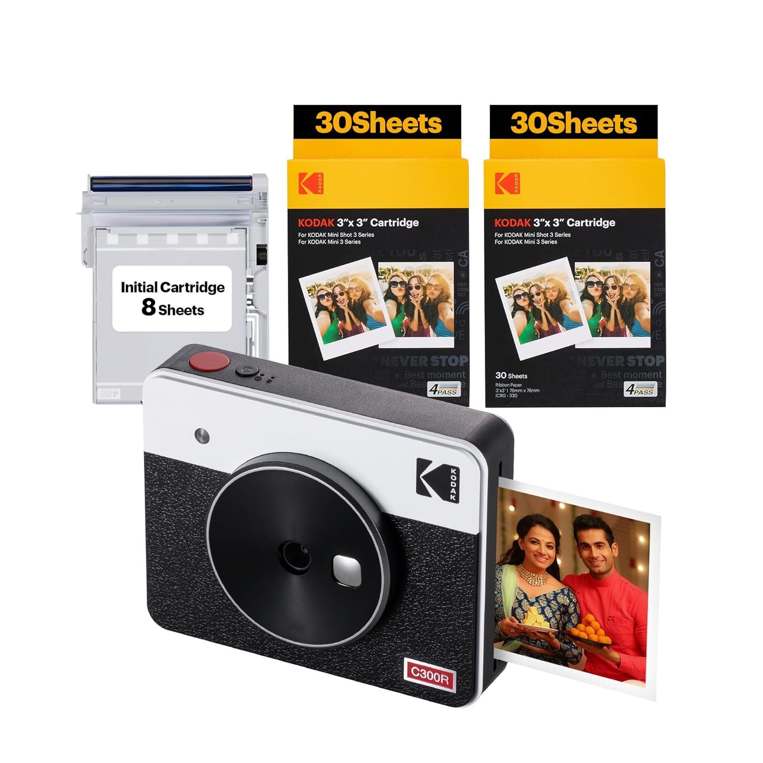 Kodak Mini Shot 3 Retro 2in1 + 68 Sheets Bundle