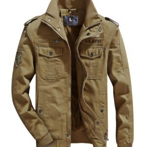 L’MONTE Men’s Imported Cotton Cargo Winter Jacket – Fleece Lining, Windproof Design, and Stylish Casual Outerwear