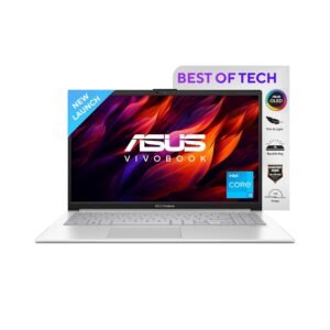 ASUS Vivobook Go 15 OLED (2023), Intel Core i3-N305, 15.6" (39.62 cms) FHD OLED, Thin and Light Laptop (8GB/512GB SSD/Windows 11/Office 2021/Backlit KB/Silver/1.63 kg), E1504GA-LK321WS