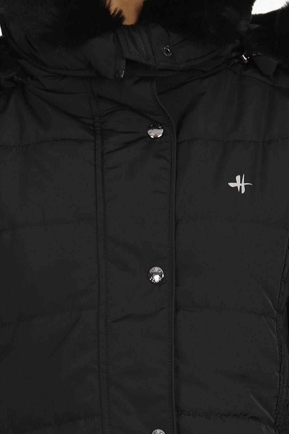 HIVER Women's Nylon Jacket Water Proof Full-Sleeved Winter Jacket with Hood for Minus Degree - Image 5