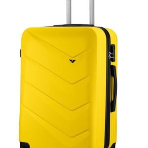 Maleta Nexus Check-in Medium 24” | Hardside Luggage, Waterproof Bag | 65 cms | Trolley Bags for Travel | Luggage Bags for Travel | Suitcase | (Yellow, Check-in Medium)