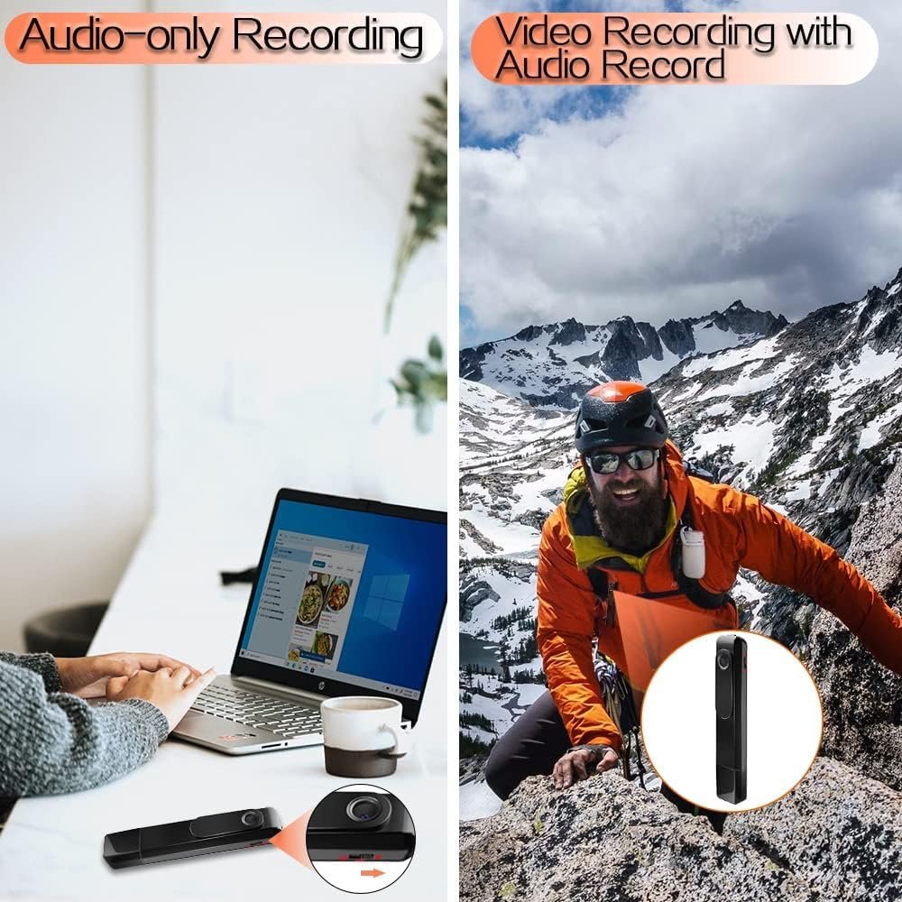 TECHNOVIEW 1080p Pocket Camera Full HD Video Recording with Audio Portable Cam with Free 32Gb Sd Card Included Secret Camera for Home Security, No WiFi Needed Indoor/Outdoor Surveillance Camera - Image 9