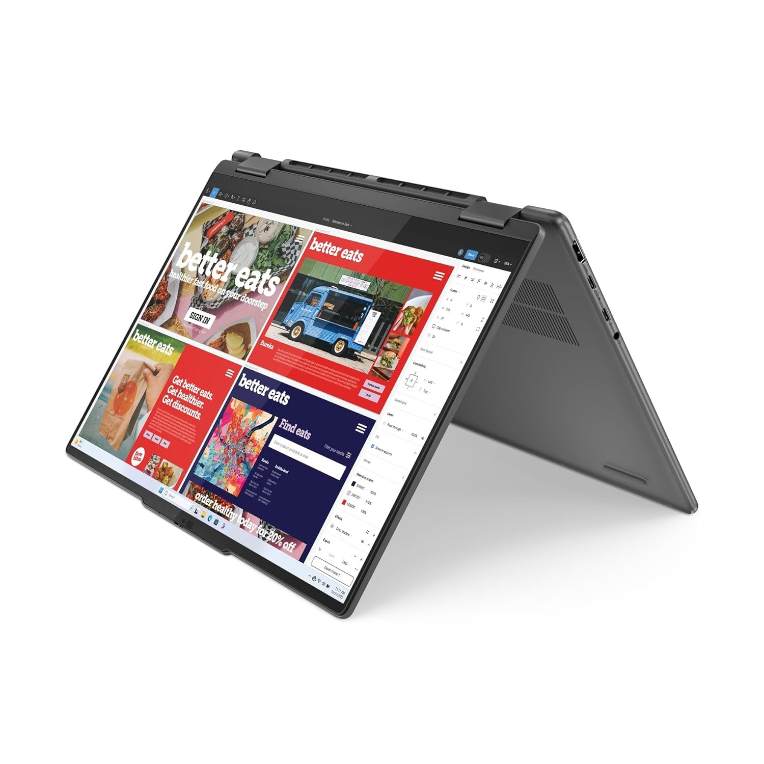 Lenovo Yoga 7 2-in-1 Convertible AI Laptop, 14 Inch 2.8K Display, Intel Core Ultra 7 155H, 16GB RAM, 1TB SSD, Intel Arc Graphics, Windows 11 Home, QWERTZ, Grey, 3 Months Premium Care - Image 9