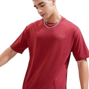 Highlander Men’s Solid Relaxed Fit T-Shirt