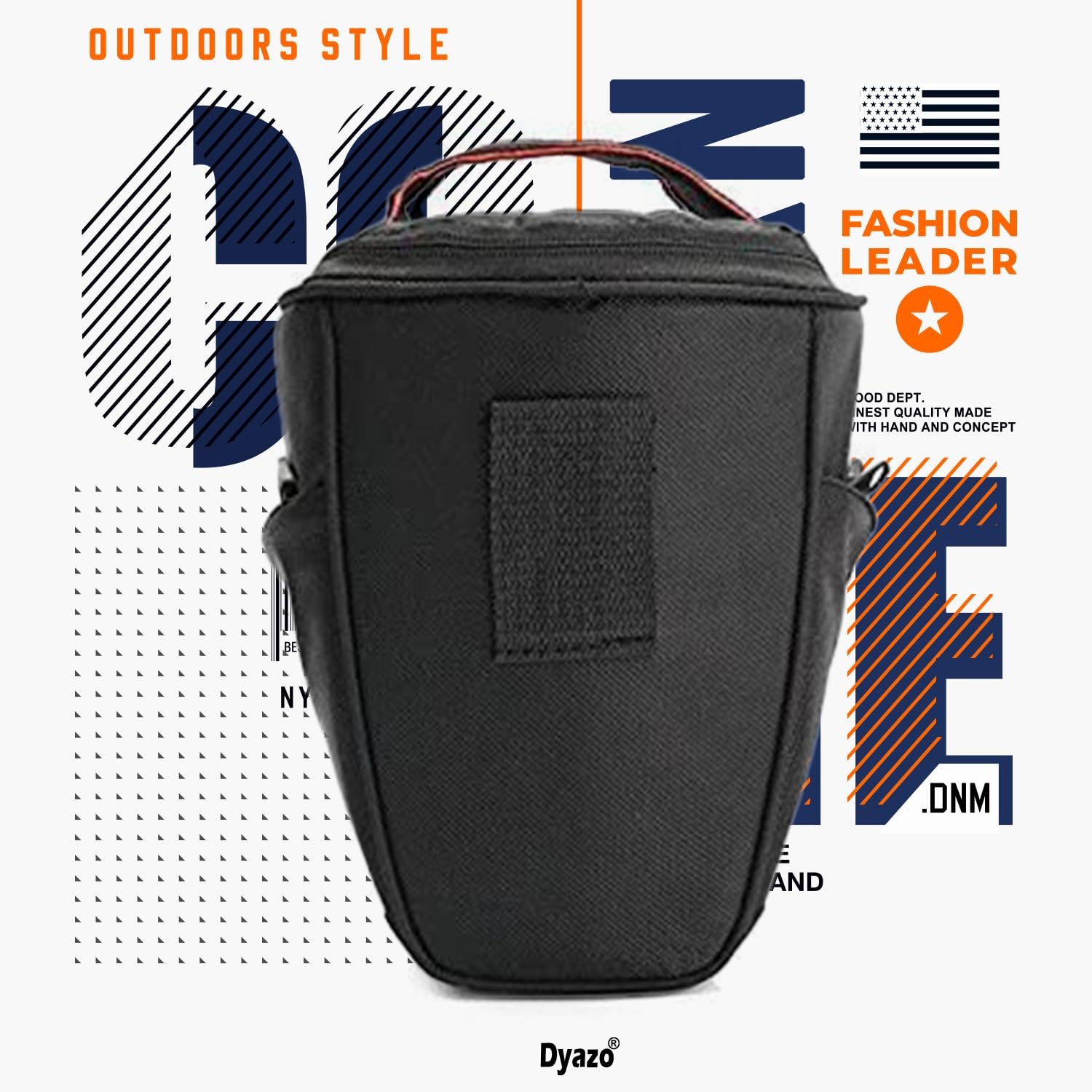 Dyazo Compact Water Resistant Camera Bag/Case with Side Pockets & Adjustable Shoulder Strap, Compatible for All DSLR Canon,Nikon Sony Cameras Anti Shock (Color r Black & Grey) - Image 4