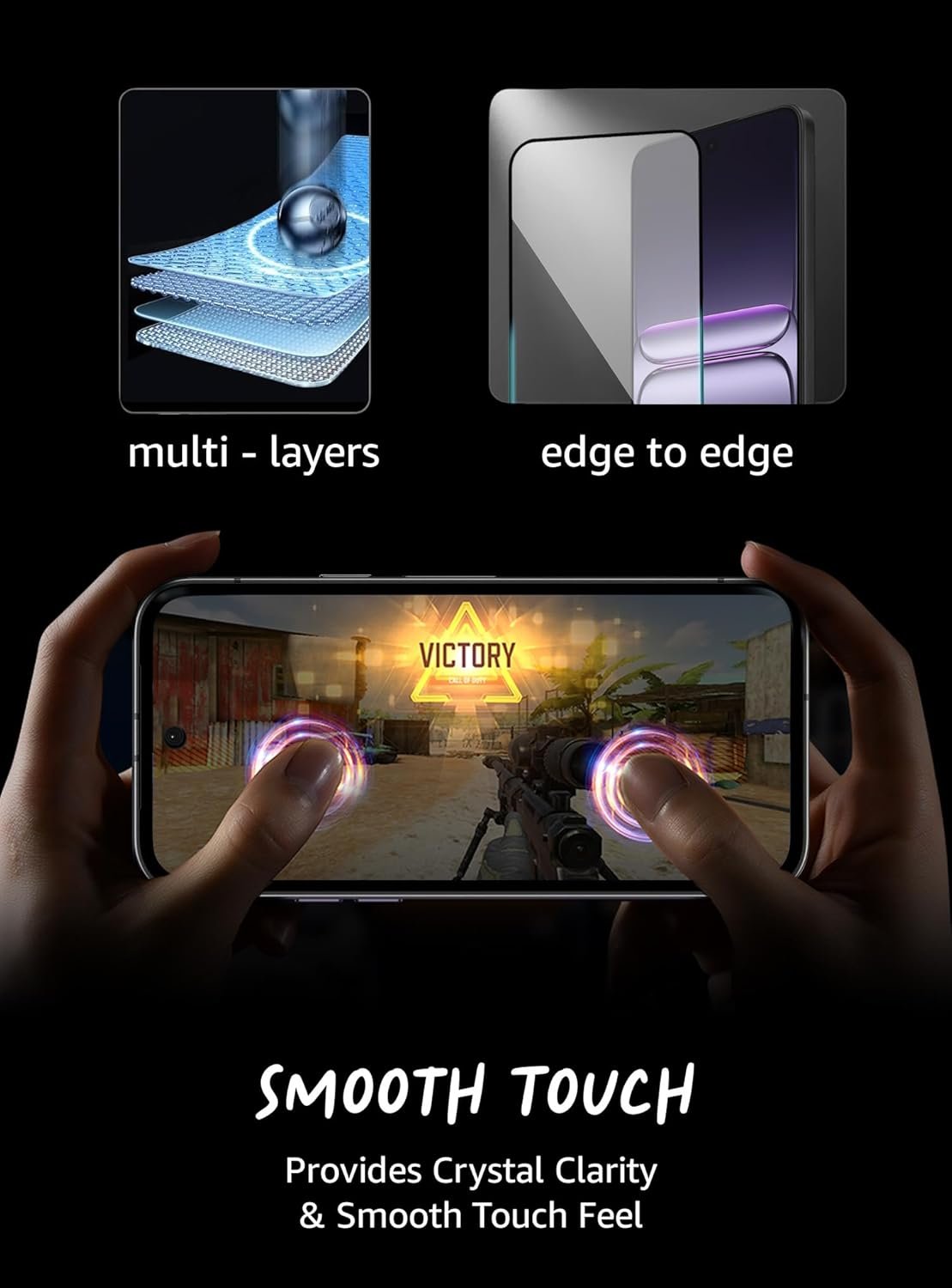 Military Grade Premium Tempered Glass Screen Protector for Oneplus Nord Ce 5-9H Hardness, Edge-to-Edge Coverage, Ultra Clear, Anti-Scratch, Bubble-Free Installation - Image 5