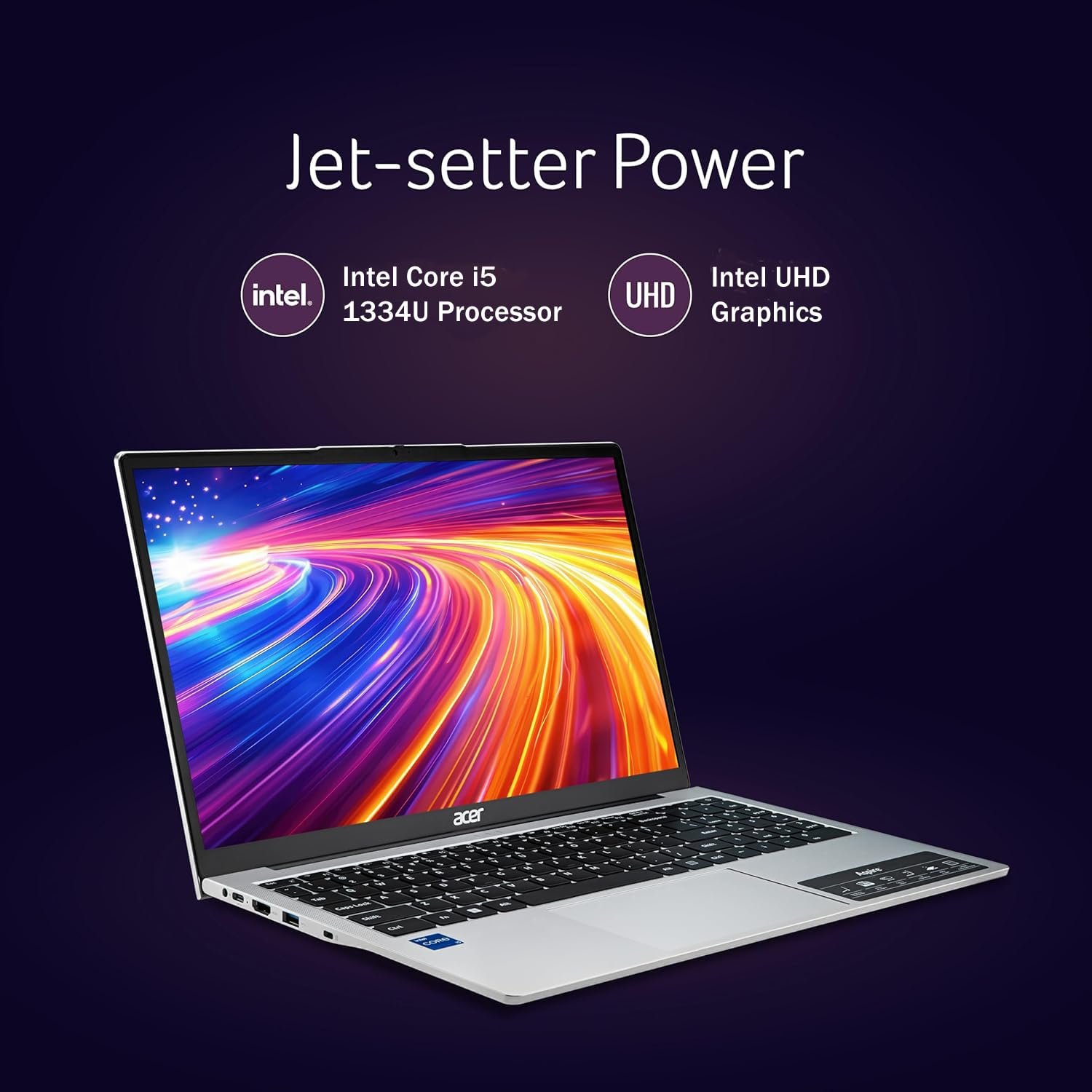 acer Aspire 3 (2025) Intel Core i5 13th Gen 1334U - (16 GB/512 GB SSD/Intel UHD Graphics/Windows 11 Home) Thin and Light Laptop/15.6" FHD IPS Display/Metal Body/Silver/1.5 Kg/MSO 2021 - Image 4