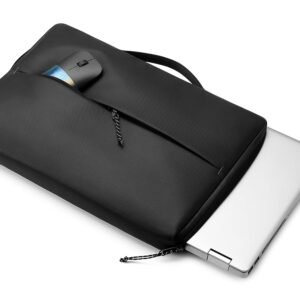 HP Polyester 15-inch Laptop Sleeve with Water Resistance, Padded Protection and Quick Access Pocket - 14V33AA, Black