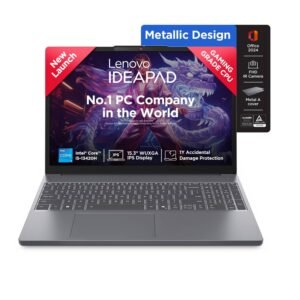 Lenovo IdeaPad Slim 3 13th Gen Intel Core i5-13420H 15.3"(38.8cm) WUXGA IPS Laptop(16GB RAM/512GB SSD/Win 11/Office Home 2024/Backlit/1Yr ADP Free/Top Metal Cover & IR Camera/Grey/1.6Kg), 83K100CGIN
