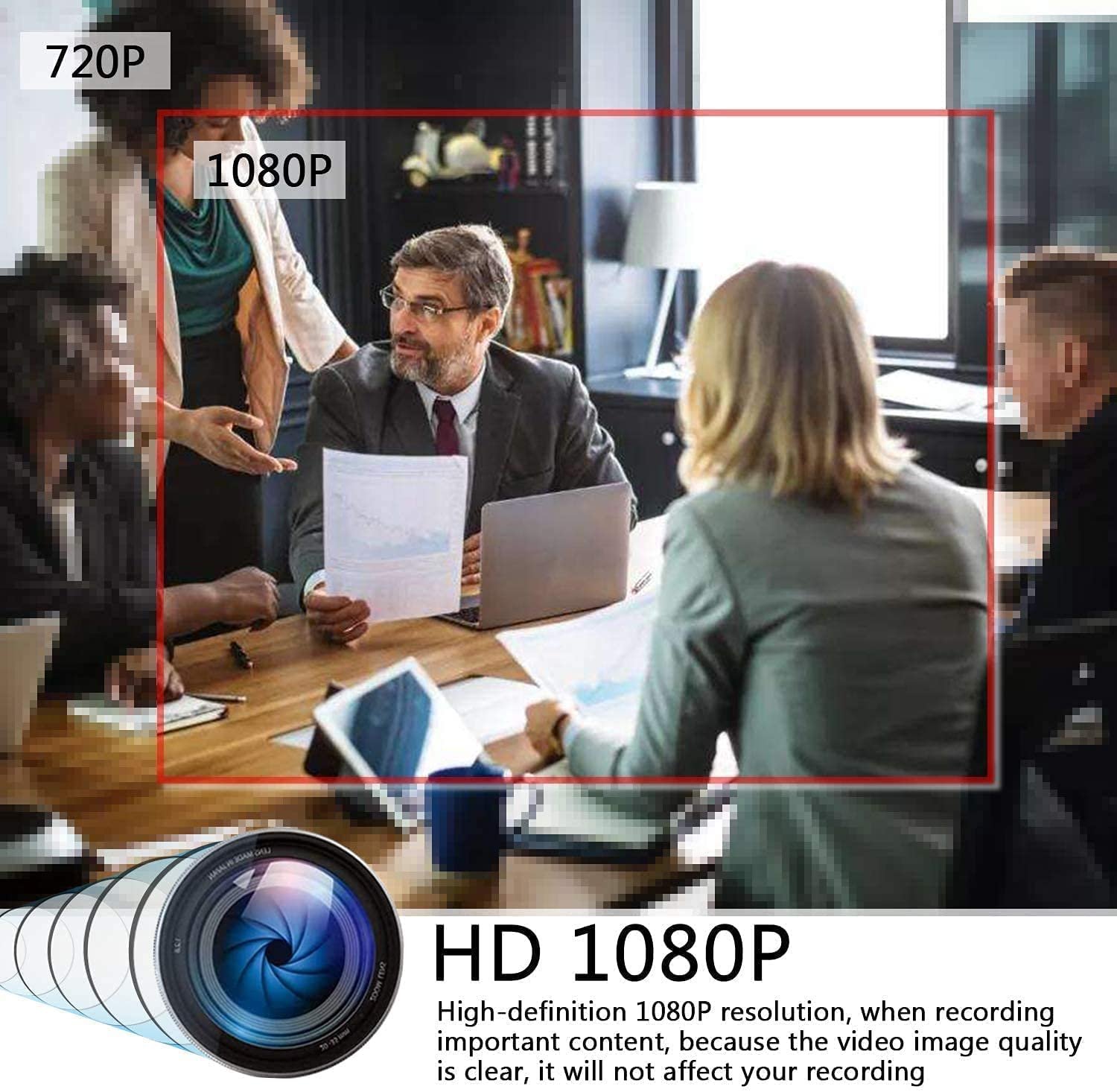 TECHNOVIEW Full HD Pen Camera 1080P Video Audio Recording Indoor Outdoor with Free 32gb SD Card 85 Minutes Pen Battery Life Portable Pocket Security Camera for Home Office Mettings Surveillance - Image 4