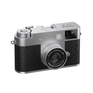 Fujifilm X Half 17.7MP 1 inch CMOS Sensor with 10.8mm f/2.8-11 Lens|Retro Style mirrorless Compact Travel Camera|2k vlogging for Street/Lifestyle – Silver