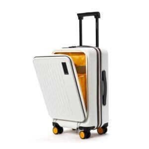 MOKOBARA Polycarbonate The Transit Cabin Pro Luggage Small Cabin Size Poly-Carbonate Hard Sided 8 Hinomoto Wheels Suitcase For Travelling (Still Loading Brownray, 56 cm)