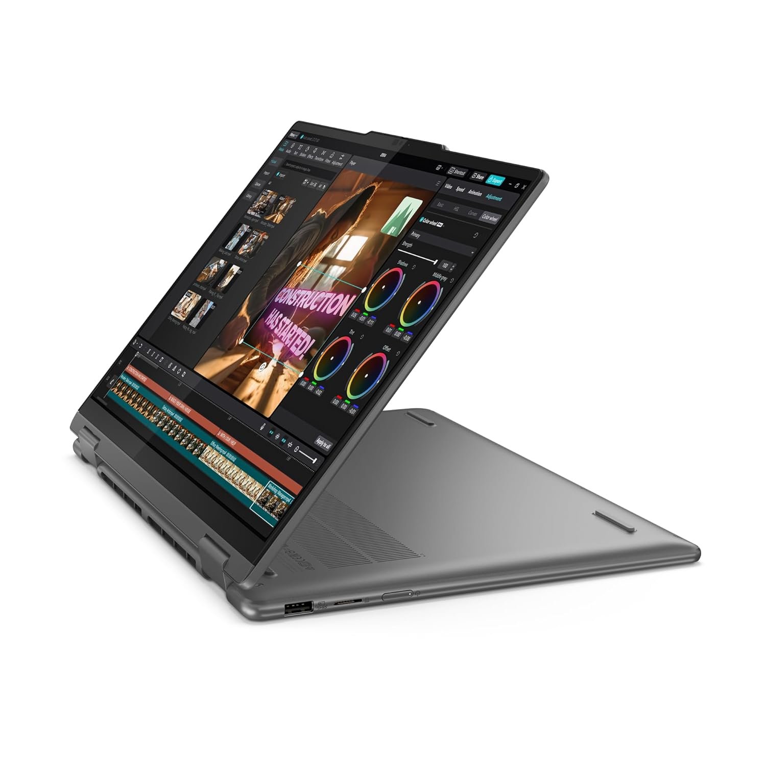 Lenovo Yoga 7 2-in-1 Convertible AI Laptop, 14 Inch 2.8K Display, Intel Core Ultra 7 155H, 16GB RAM, 1TB SSD, Intel Arc Graphics, Windows 11 Home, QWERTZ, Grey, 3 Months Premium Care - Image 8