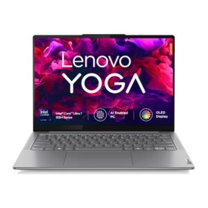 Lenovo Yoga Slim 7, Intel Core Ultra 7 155H, 16GB RAM, 512GB SSD, WUXGA-OLED 14"(35.5cm), Windows 11, Office Home 2024, Grey, 1.39Kg, 83CV009XIN, 400Nits, 2Wx4 Speakers, 1Yr ADP Free, AI PC