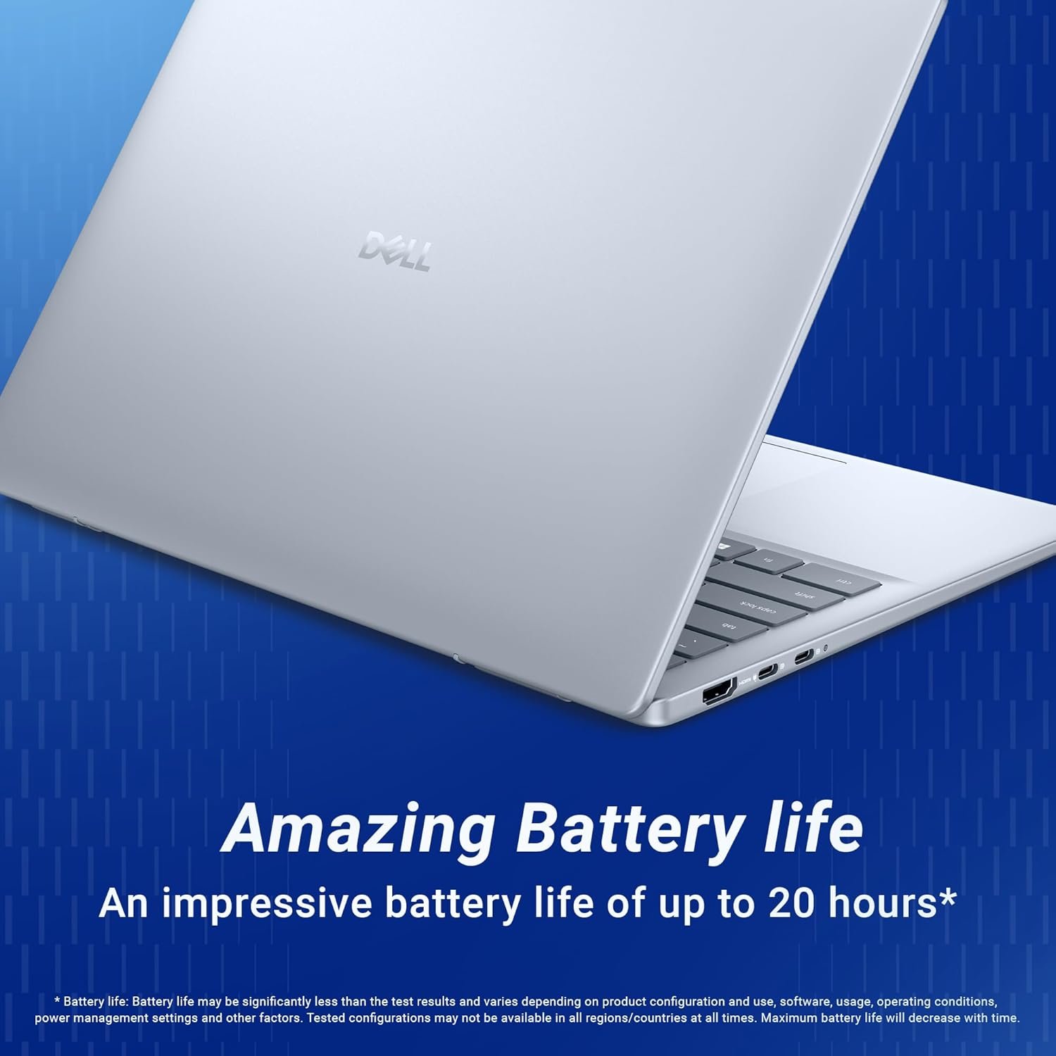 Dell DB14255, R5-340 AI Processor, 16GB LPDDR5X, 512GB SSD, FHD Plus 14"/35.56 cm, Win11+MSO 2024, Ice Blue, 1.52 Kg, 300 Nits IPS Display, AMD Radeon Graphics, Backlit+FPS Keyboard AI Powered Laptop - Image 5