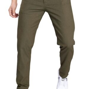 DIVISIVE Men’s Loose Fit Linen Blend Cotton Pants