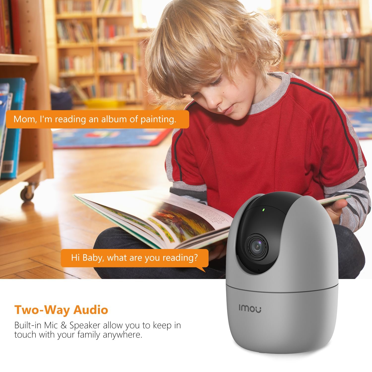 Imou 360° 1080P Full HD Security Camera, Human Detection, Motion Tracking, 2-Way Audio, Night Vision, Dome Camera with WiFi & Ethernet Connection, Alexa Google Assistant, Up to 256GB SD Card Support - Image 5