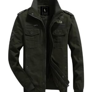 L’MONTE Men’s Imported Cotton Cargo Winter Jacket – Fleece Lining, Windproof Design, and Stylish Casual Outerwear