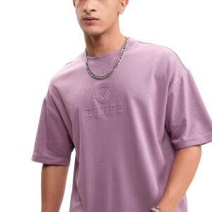 Highlander Men’s Solid Oversized Fit T-Shirt