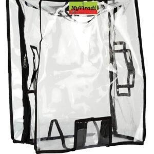 Waterproof & Dust Proof PVC Suitcase & Trolley Bag Cover with Zip, Transparent (Hard Luggage, 65 CM)