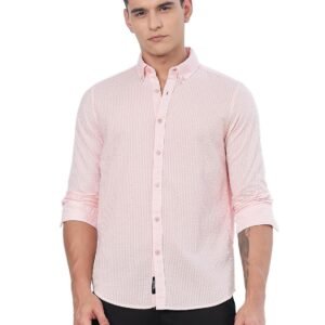 Thomas Scott Mens | Solid | 100% Cotton | Full Sleeve | Button Down Collar | Casual | Shirt for Men