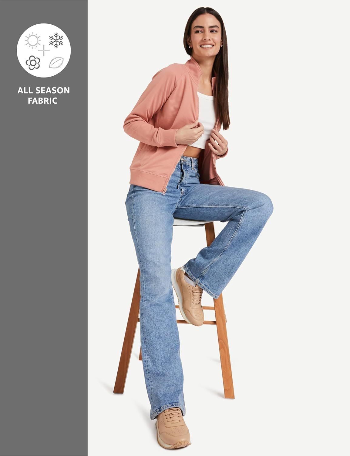 Amazon Brand - Symbol Women Hooded Neck Cotton Blend Sweatshirt - Image 3