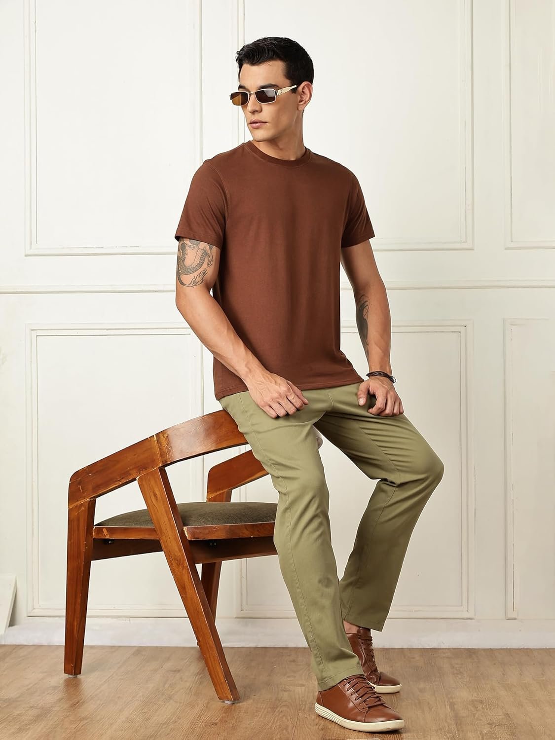 Thomas Scott Men's | Solid | Regular Fit | Premiun Cotton | 4 Pocket | Formal wear Trouser | Casual Chino | Pants for Men - Image 6