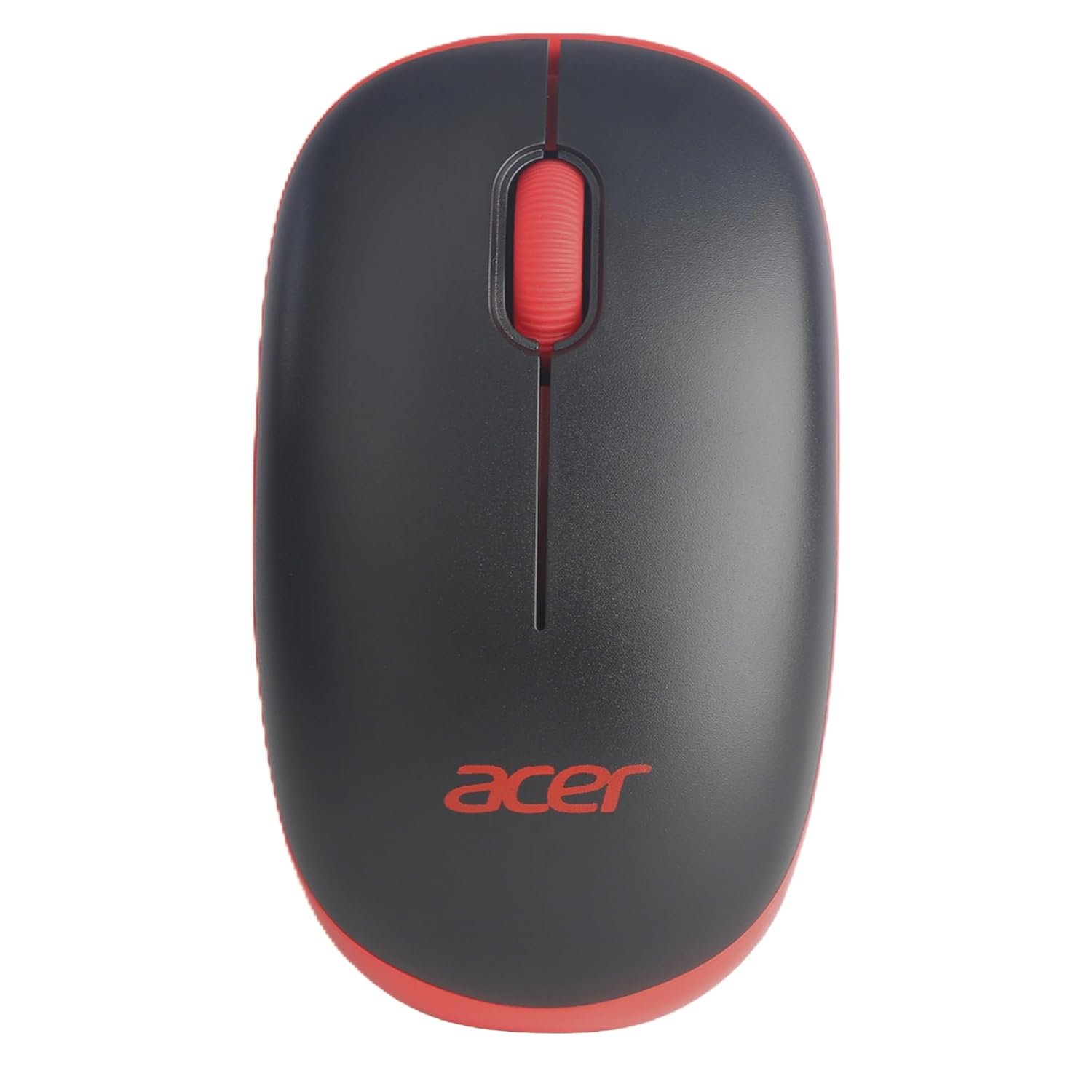 Acer Flow Wireless Mouse | 1600 DPI Optical Sensor | 2.4GHz Wireless with USB Nano Receiver | Ergonomic Lightweight Design | Smooth Tracking for Laptop, PC & Mac – Black/Red