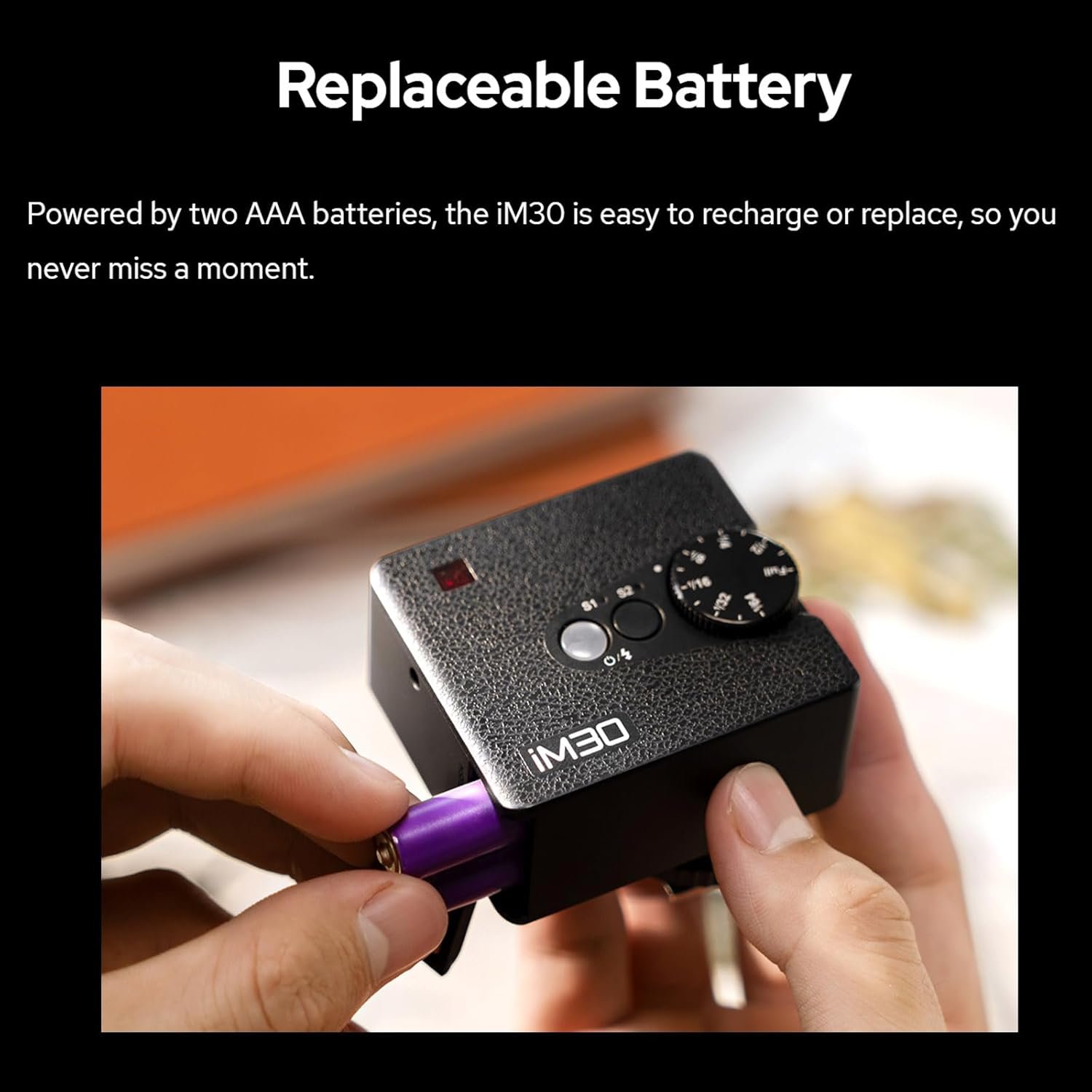 Godox iM30 Camera Flash,Mini Flash Speedlite,GN15 with 13 Levels Flash Power, CCT 6500K±200K with S1/S2 Optical Control for Fuji, for Canon, for Nikon, for Sony, for Olympus Camera - Image 6