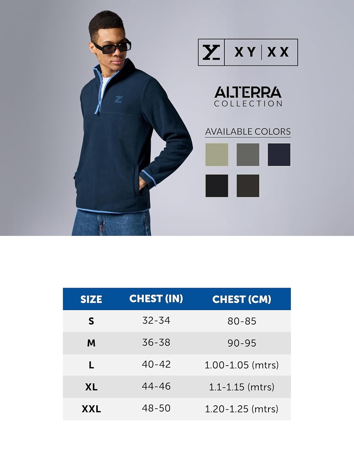 XYXX Alterra Polar Fleece Half-Zip jacket For Men - Image 4