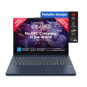 Lenovo IdeaPad Slim 3 13th Gen Intel Core i5-13420H 15.3 inch (38.8cm) WUXGA IPS Laptop (16GB RAM/512GB SSD/Windows 11/Office Home 2024/Backlit Keyboard/1Yr ADP Free/Blue/1.6Kg), 83K100N9IN