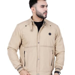 Dollar Full Sleeves Bomber Jacket for Men | TPU Men’s Standing Collar Lightweight Winter Jacket, Regular Fit