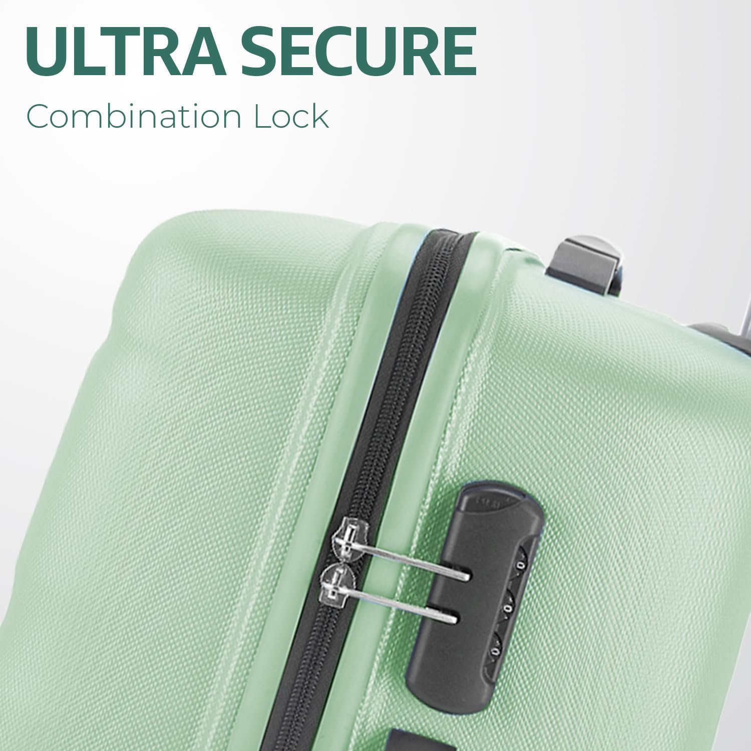 Safari Medium Persia 8 Wheels 65cm Checkin Trolley Bag Hard case Polycarbonate 360 Degree Wheeling System Luggage, Travel Bag, Suitcase for Travel, Trolley Bags for Travel, Jade Green - Image 7