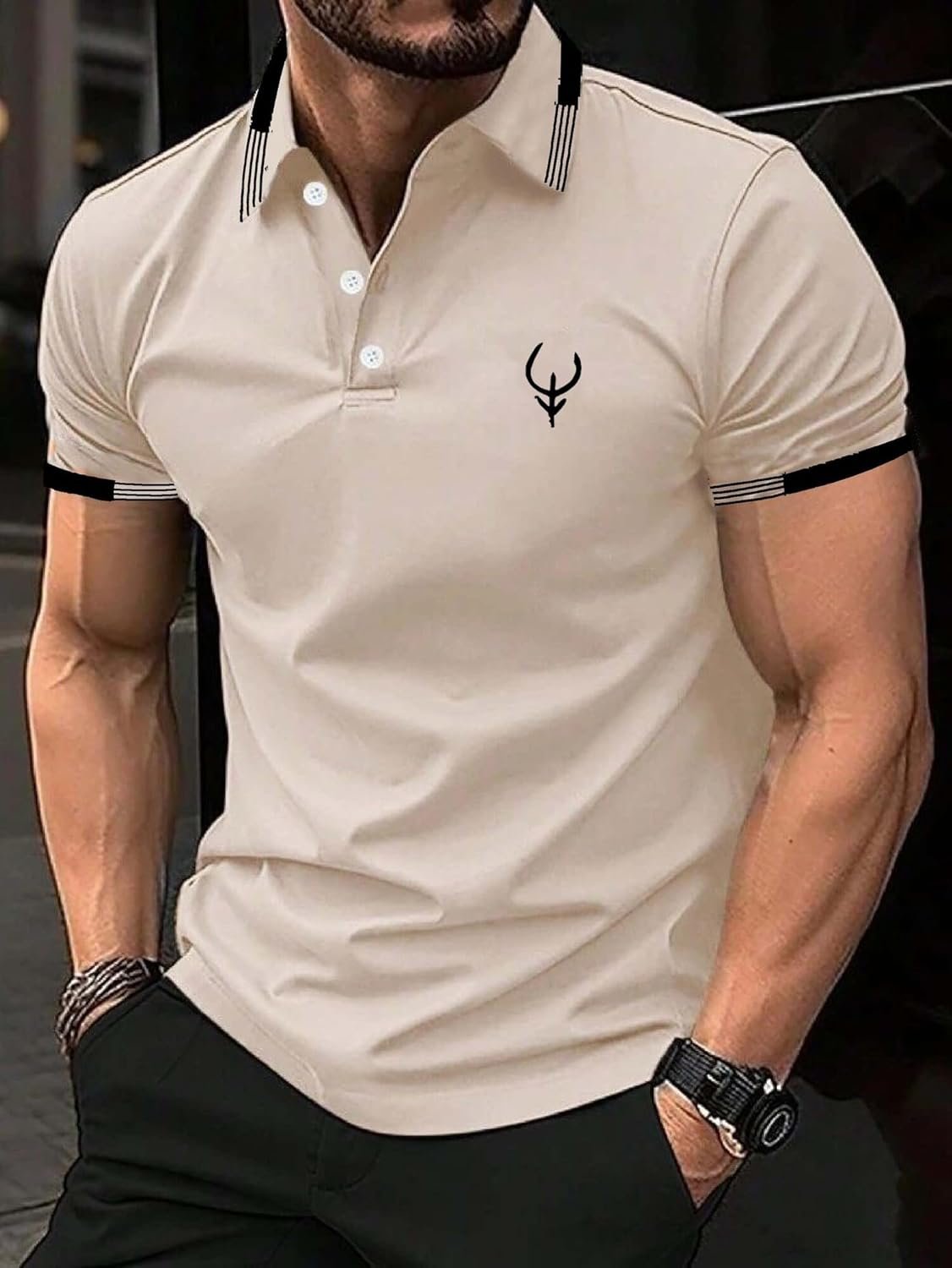 Lymio Polo T Shirt for Men || Men Casual T-Shirt || Available in Combo Packs (Polo 40 to 43) - Image 3