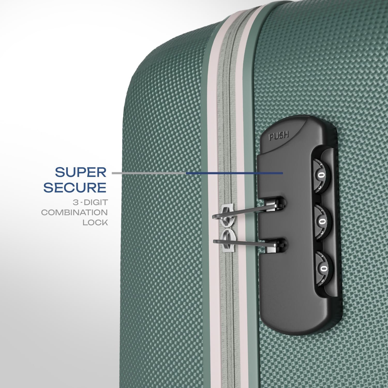 Safari Medium Ray Neo 8 Wheels 65cm size Check-in Trolley Bag, Hard Case Polycarbonate 360 Degree Wheeling Luggage for Men & Women, Travel Bag, Suitcase for Travel, Trolley Bags for Travel, Sage Green - Image 5