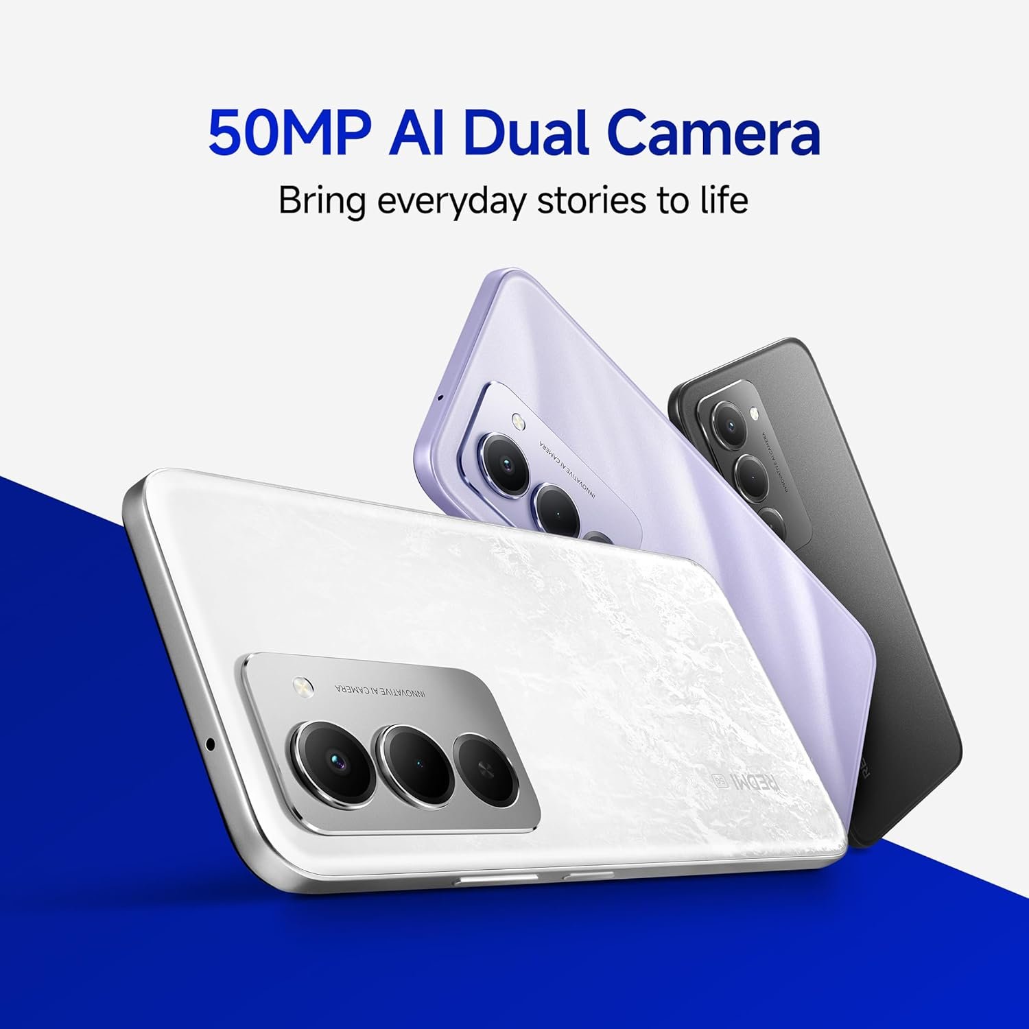 Redmi 15 5G Midnight Black 8GB + 256GB | Segment's Largest 7000mAhA Battery | Segment's Largest Display 17.53cm(6.9) Up to 144Hz | Snapdragon 6s Gen 3 | 18W Reverse Charging | 50MP AI Dual Camera - Image 9