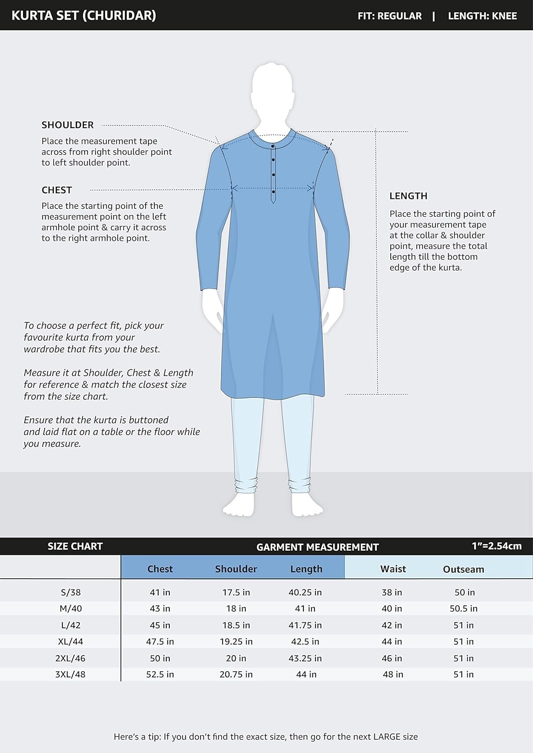 Amazon Brand - Symbol Men's Cotton Solid Festive Embellished Long Kurta (Regular Fit) - Image 6