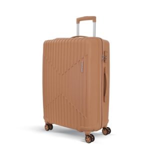 KAMILIANT by American Tourister Medium Savvy 70 Cms Check-in (PP) Hard Sided 8 Wheels Spinner Luggage/Suitcase/Trolley Bag (Orange Pastry) (Double Wheel)