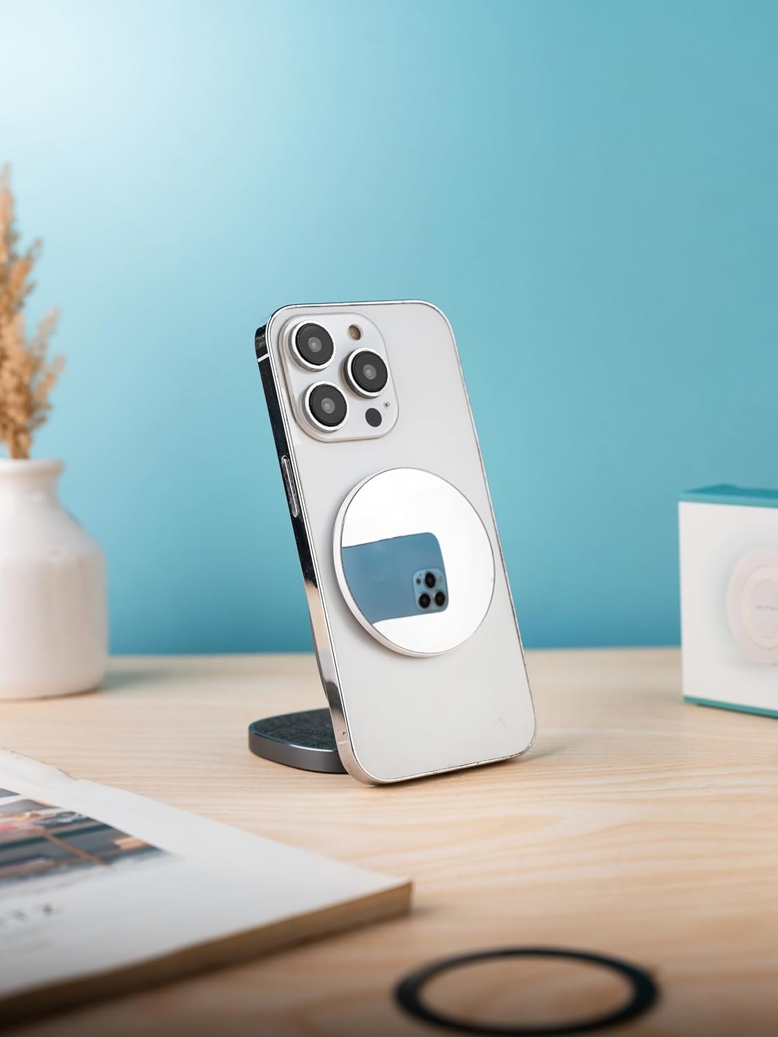 SKYVIK Magnetic Selfie Mirror for Back Camera Compatible with All Phones - Image 5