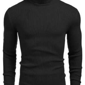 DENIMHOLIC Men’s Cotton Turtle Neck Sweater