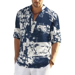 Bellstone Men’s Polycotton Floral Regular Shirt