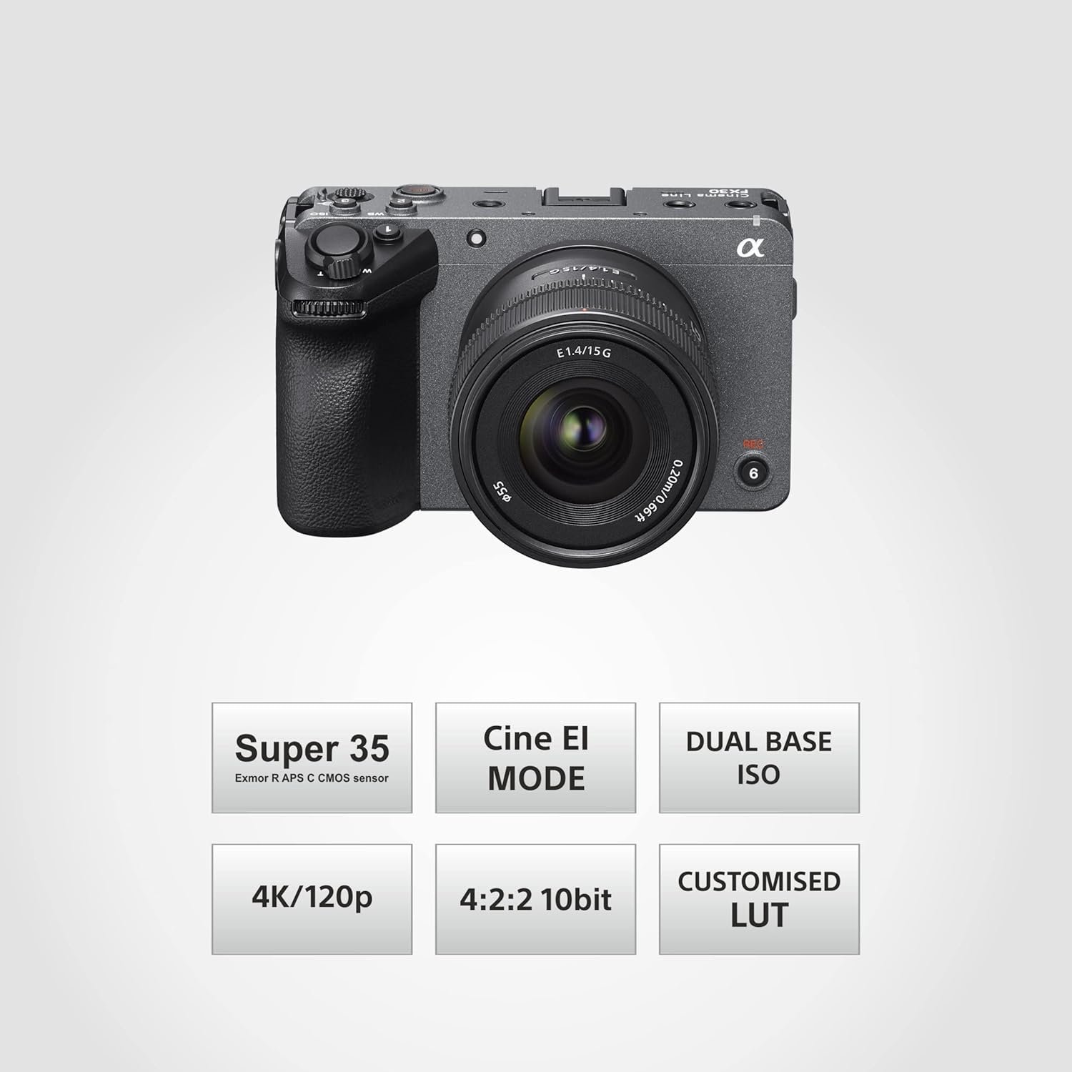 Sony Cinema Line FX30B Super 35 Camera | 4K120P | S-Cinetone | Dual Base ISO | Compact Camera for Filmmaking (ILME-FX30B) - Image 10