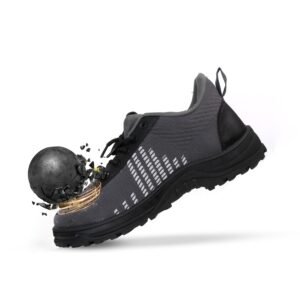 HEALTH SAFE Safety Shoes – 10 UK | Puncture-Resistant | Steel Toe Cap | Industrial Shoes | Non-Slip Shoes | Comfortable Fit | Multi-Terrain Protection | Crush Protection | Anti-Nail Penetration