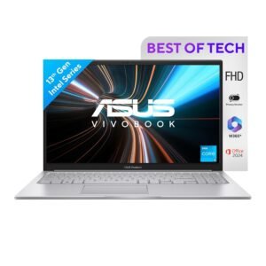 ASUS Vivobook 15, 15.6" FHD (1920 x 1080), Intel Core i3-1315U, (16GB RAM/512GB SSD/Intel® UHD/Win 11/M365 Basic (1Year)*/Backlit Keyboard/Office Home 2024/Cool Silver/1.70 kg), X1504VA-NJ2324WS