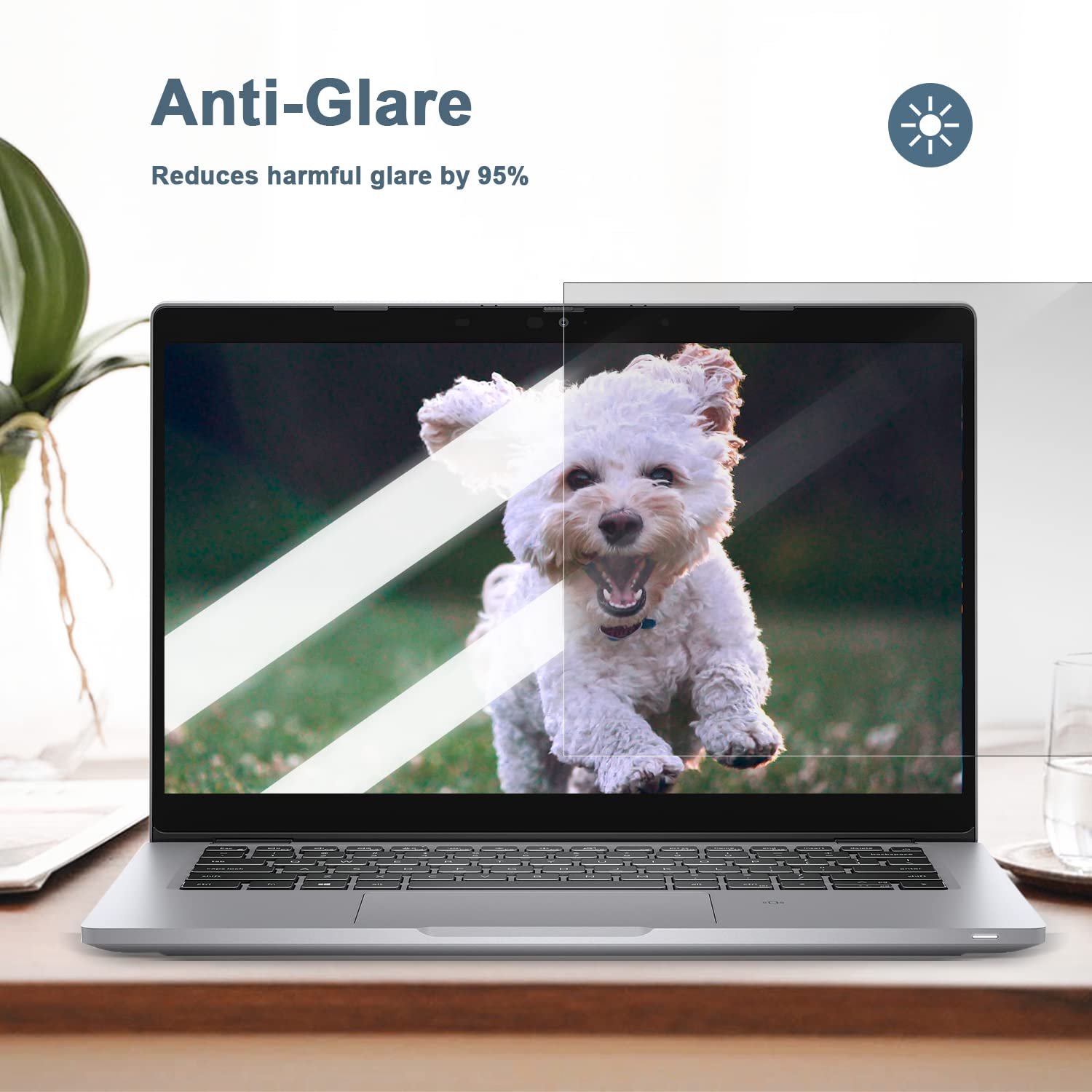 Saco 14 Inch Anti-Glare Matte Screen Guard for 2023 Lenovo Yoga Slim 6 14IAP8 & Yoga 7 2-in-1 14IML9 | Laptop Screen Protector 14 Inch 16:10 Ratio - Image 4