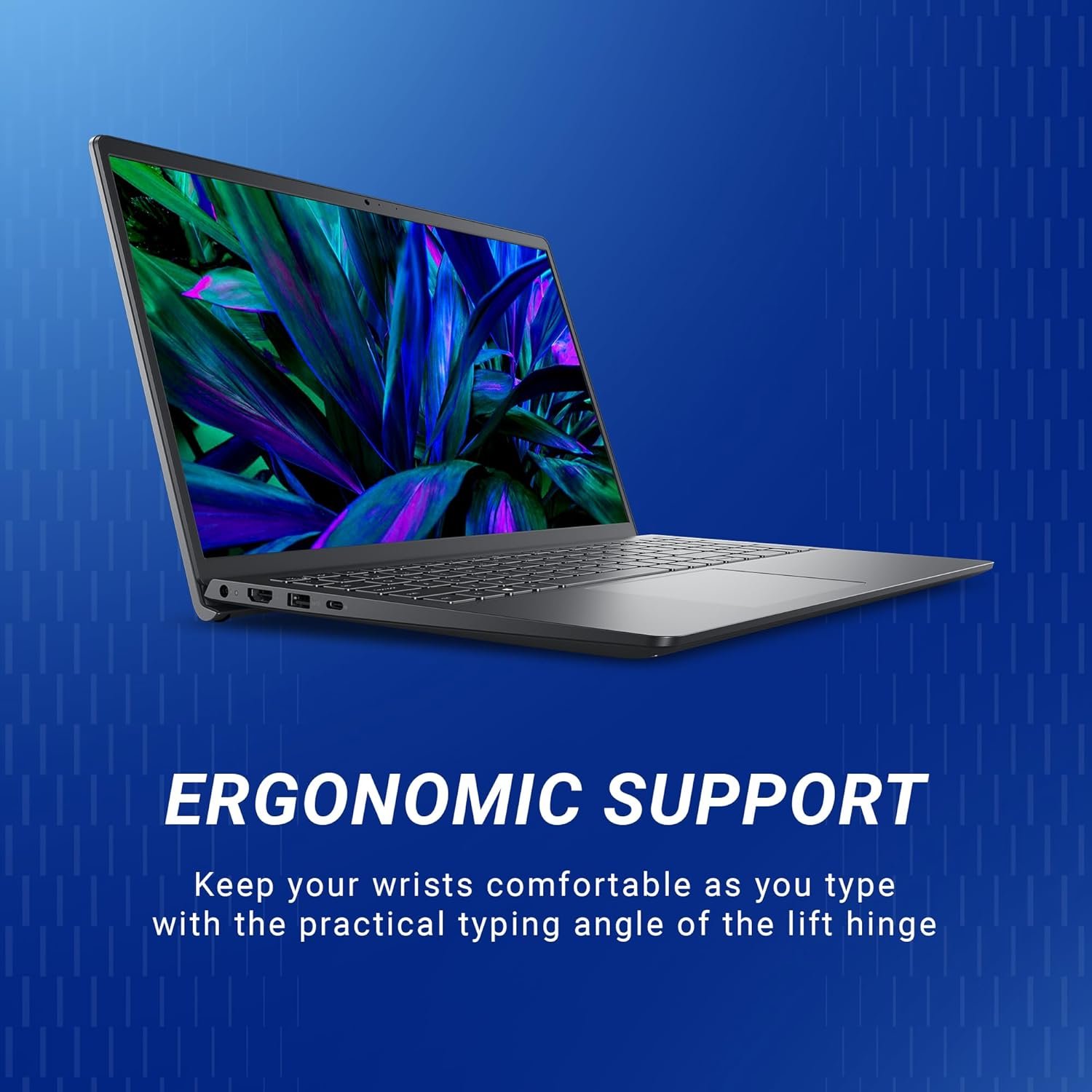 New Dell 15 Laptop, Intel Core 3 100U Processor, 16GB DDR4, 512 SSD, Intel UHD Graphics, 15.6" NT FHD 120Hz IPS AG 250 nit Display, Win 11 + Office H&S 2024, Carbon Black, Thin & Light- 1.63Kg - Image 8