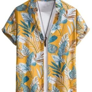 Leriya Fashion Men’s Rayon Shirt – Summer Button Down Shirts | Half Sleeve Printed |Formal |Casual Stylish Shirt’s for Man