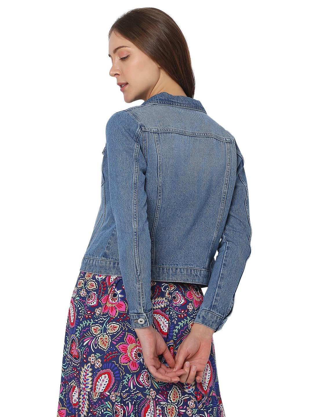 VERO MODA Women's Cotton Stylised Jacket - Image 4