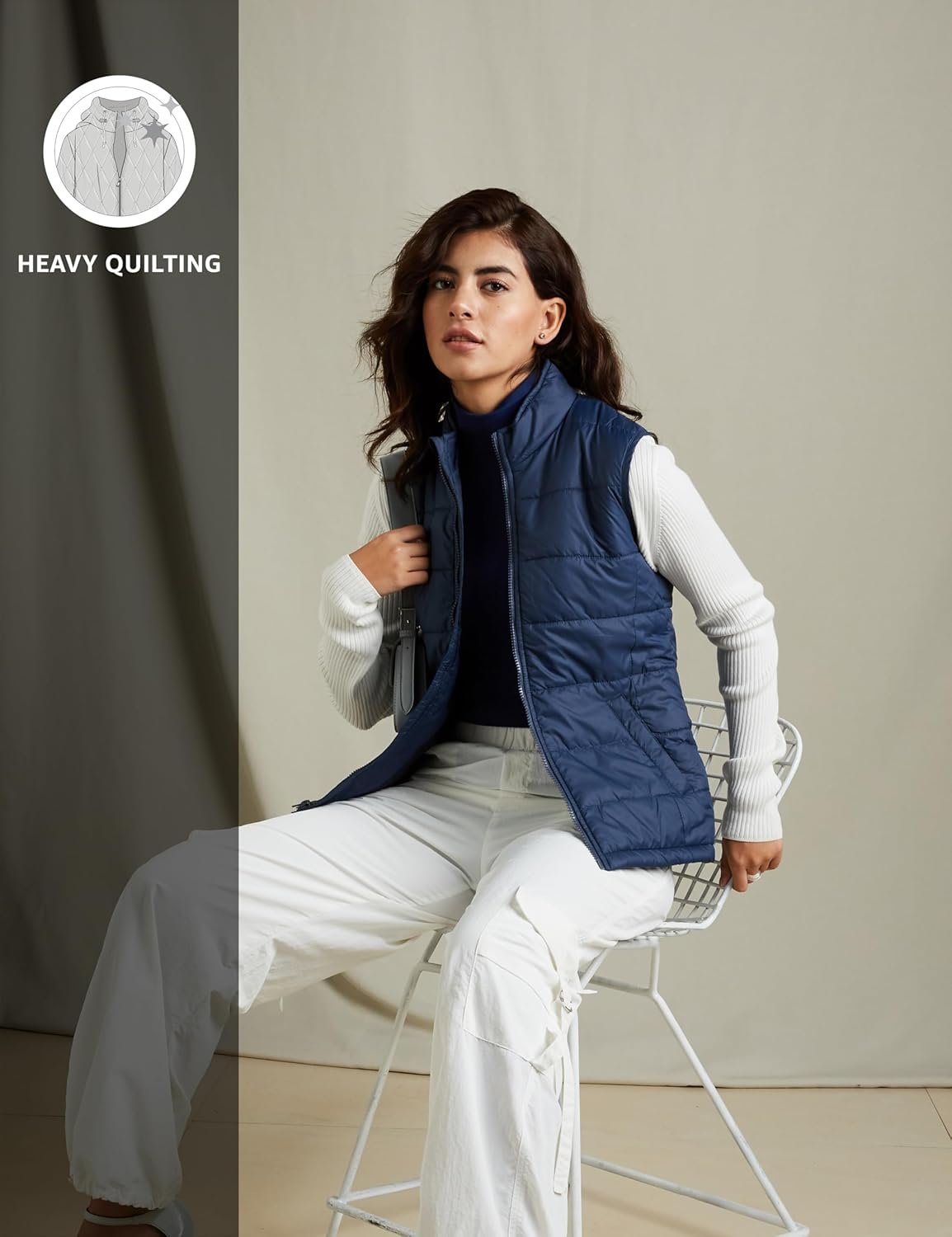 Amazon Brand - Symbol Women's 100% Polyester Regular Quilted Jacket - Image 3